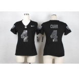 nike women nfl jerseys oakland raiders #4 carr black[nike][刺绣亮片]