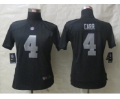 nike women nfl jerseys oakland raiders #4 carr black[nike]