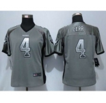 nike women nfl jerseys oakland raiders #4 carr grey[Elite drift fashion]
