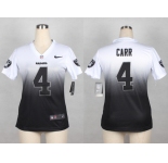 nike women nfl jerseys oakland raiders #4 carr white-grey[nike drift fashion][second version]
