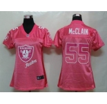 nike women nfl jerseys oakland raiders #55 mcclain pink[2012 fem fan]