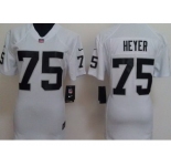 nike women nfl jerseys oakland raiders #75 heyer white[nike]