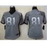 nike women nfl jerseys oakland raiders #81 t.brown grey[Elite drift fashion]