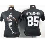 nike women nfl jerseys oakland raiders #85 heyward-bey black[portrait fashion]