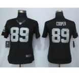 nike women nfl jerseys oakland raiders #89 cooper black[nike limited][cooper]
