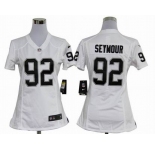 nike women nfl jerseys oakland raiders #92 seymour white[nike]