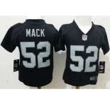 Toddler Nike Raiders #52 Khalil Mack Black Team Color Stitched NFL Elite Jersey
