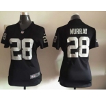 Women Nike Oakland Raiders #28 Latavius Murray Black Jerseys