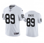 Youth Las Vegas Raiders #89 Brock Bowers White 2024 Draft Vapor Football Stitched Jersey