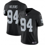 Youth Las Vegas Raiders #94 Christian Wilkins Black Football Stitched Jersey