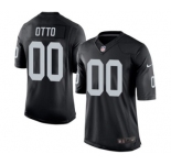 Youth Nike Oakland Raiders #0 Jim Otto Black Team Color NFL Jersey