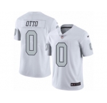 Youth Nike Oakland Raiders #0 Jim Otto Limited White Rush NFL Jersey