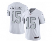 Youth Nike Oakland Raiders #15 Michael Crabtree Limited White Rush NFL Jersey