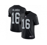 Youth Nike Oakland Raiders #16 George Blanda Vapor Untouchable Limited Black Team Color NFL Jersey