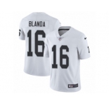 Youth Nike Oakland Raiders #16 George Blanda Vapor Untouchable Limited White NFL Jersey