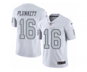 Youth Nike Oakland Raiders #16 Jim Plunkett Limited White Rush NFL Jersey