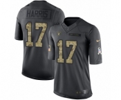 Youth Nike Oakland Raiders #17 Dwayne Harris Limited Black 2016 Salute to Service NFL Jersey