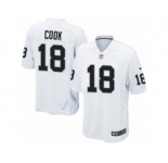 Youth Nike Oakland Raiders #18 Connor Cook Game White NFL Jersey