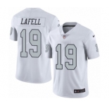Youth Nike Oakland Raiders #19 Brandon LaFell Limited White Rush Vapor Untouchable NFL Jersey