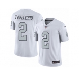 Youth Nike Oakland Raiders #2 Giorgio Tavecchio Limited White Rush Vapor Untouchable NFL Jersey