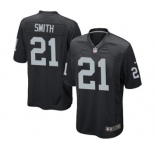 Youth Nike Oakland Raiders #21 Sean Smith Black Team Color NFL Jersey