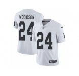 Youth Nike Oakland Raiders #24 Charles Woodson Vapor Untouchable Limited White NFL Jersey