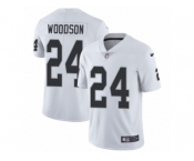 Youth Nike Oakland Raiders #24 Charles Woodson Vapor Untouchable Limited White NFL Jersey
