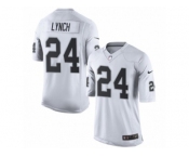 Youth Nike Oakland Raiders #24 Marshawn Lynch Limited White NFL Jersey