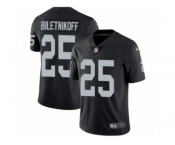 Youth Nike Oakland Raiders #25 Fred Biletnikoff Vapor Untouchable Limited Black Team Color NFL Jersey