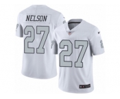 Youth Nike Oakland Raiders #27 Reggie Nelson Limited White Rush NFL Jersey