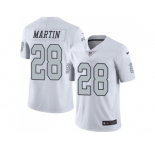 Youth Nike Oakland Raiders #28 Doug Martin White Stitched NFL Limited Rush Jersey