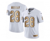 Youth Nike Oakland Raiders #28 Latavius Murray Limited White Gold Rush NFL Jersey