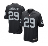 Youth Nike Oakland Raiders #29 David Amerson Game Black Team Color NFL Jersey