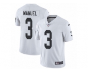Youth Nike Oakland Raiders #3 E. J. Manuel Vapor Untouchable Limited White NFL Jersey