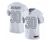 Youth Nike Oakland Raiders #30 Jalen Richard Limited White Rush NFL Jersey