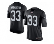 Youth Nike Oakland Raiders #33 DeAndre Washington Limited Black Team Color NFL Jersey