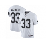 Youth Nike Oakland Raiders #33 DeAndre Washington Vapor Untouchable Limited White NFL Jersey