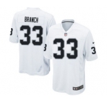 Youth Nike Oakland Raiders #33 Tyvon Branch White NFL Jersey