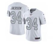 Youth Nike Oakland Raiders #34 Bo Jackson Limited White Rush NFL Jersey