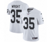 Youth Nike Oakland Raiders #35 Shareece Wright White Vapor Untouchable Limited Player NFL Jersey