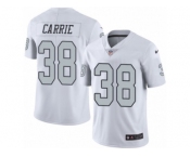 Youth Nike Oakland Raiders #38 T.J. Carrie Limited White Rush NFL Jersey