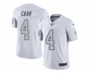 Youth Nike Oakland Raiders #4 Derek Carr Limited White Rush NFL Jersey
