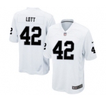 Youth Nike Oakland Raiders #42 Ronnie Lott White NFL Jersey