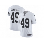 Youth Nike Oakland Raiders #49 Jamize Olawale Vapor Untouchable Limited White NFL Jersey