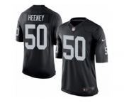 Youth Nike Oakland Raiders #50 Ben Heeney Elite Black Team Color NFL Jersey