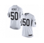 Youth Nike Oakland Raiders #50 Ben Heeney Elite White NFL Jersey