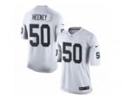 Youth Nike Oakland Raiders #50 Ben Heeney Elite White NFL Jersey