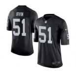 Youth Nike Oakland Raiders #51 Bruce Irvin Black Team Color NFL Jersey