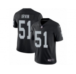 Youth Nike Oakland Raiders #51 Bruce Irvin Vapor Untouchable Limited Black Team Color NFL Jersey