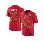 Youth Nike Oakland Raiders #52 Khalil Mack Limited Red 2017 Pro Bowl NFL Jersey